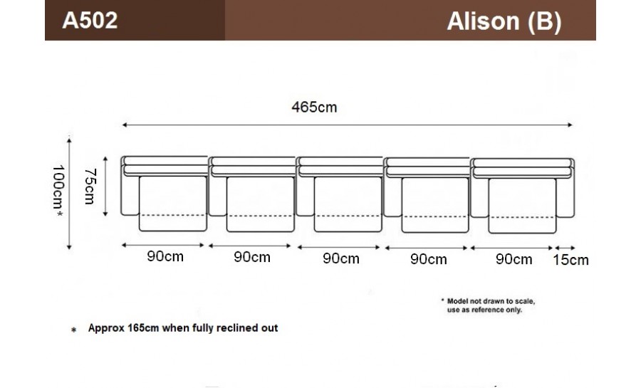 Alison (B) - Deluxe Leather Sofa Set